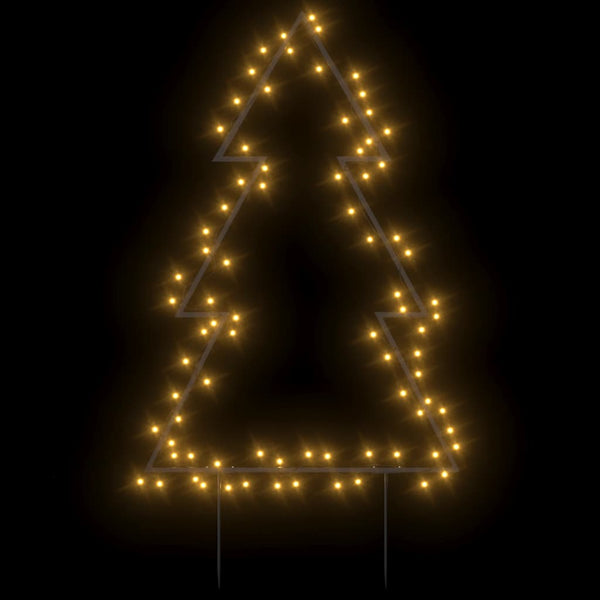 Weihnachtsbaum mit Erdspießen 60cm, 80 LEDs