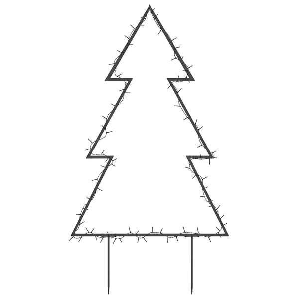 Weihnachtsbaum mit Erdspießen 60cm, 80 LEDs