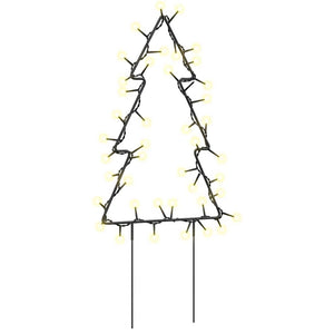 Weihnachtsbäume mit Erdspießen, 3er-Set