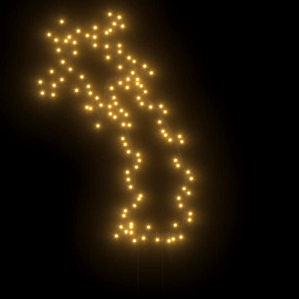 Sternschnuppe mit Erdspießen, 115 LEDs, 89cm