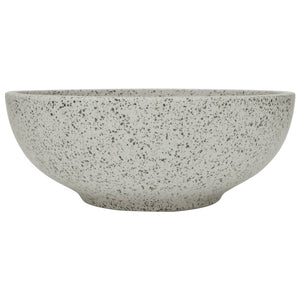 Aufsatzwaschbecken Grau Rund Ø41x14 cm Keramik