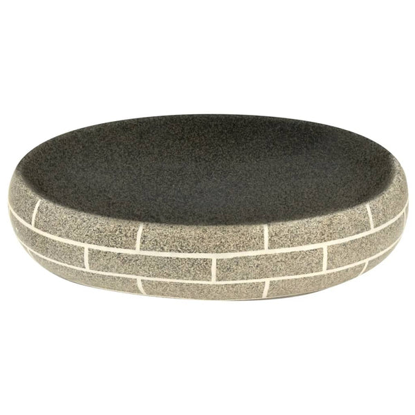 vidaXL Lavabo à poser multicolore ovale 59x40x15 cm en céramique