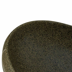 vidaXL Lavabo à poser multicolore ovale 59x40x15 cm en céramique