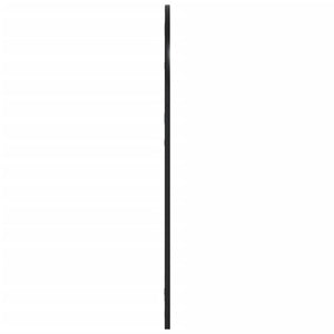 Schwarzer Wandspiegel 60x90 cm Gewölbt