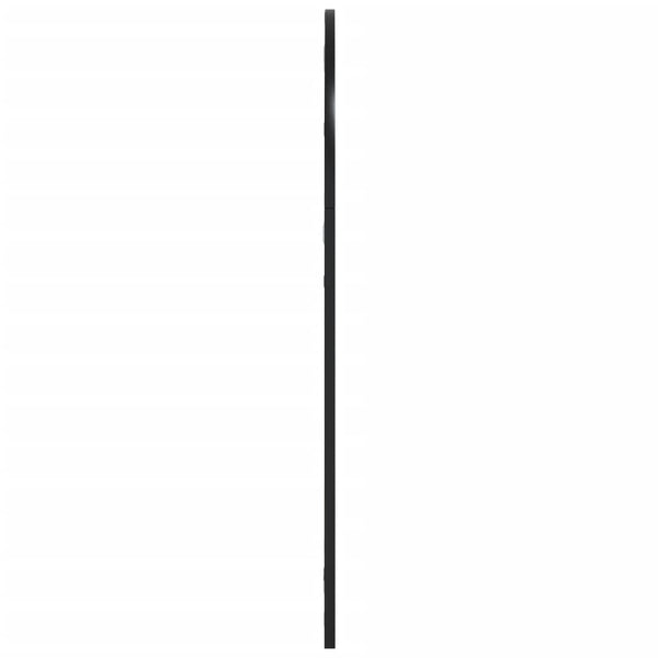 Schwarzer Wandspiegel 60x90 cm Gewölbt