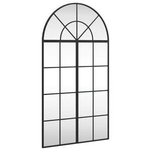 Schwarzer Wandspiegel 60x110 cm, Gewölbt