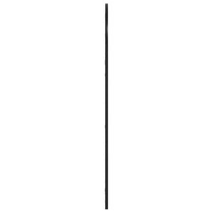Schwarzer Wandspiegel 60x110 cm, Gewölbt