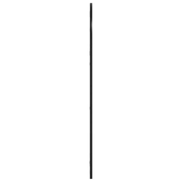 Schwarzer Wandspiegel 60x110 cm, Gewölbt