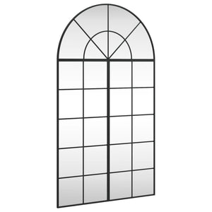 Wandspiegel Schwarz 80x140 cm Gewölbt