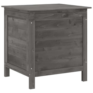 Gartentruhe Anthrazit 50x49x56,5 cm Massivholz