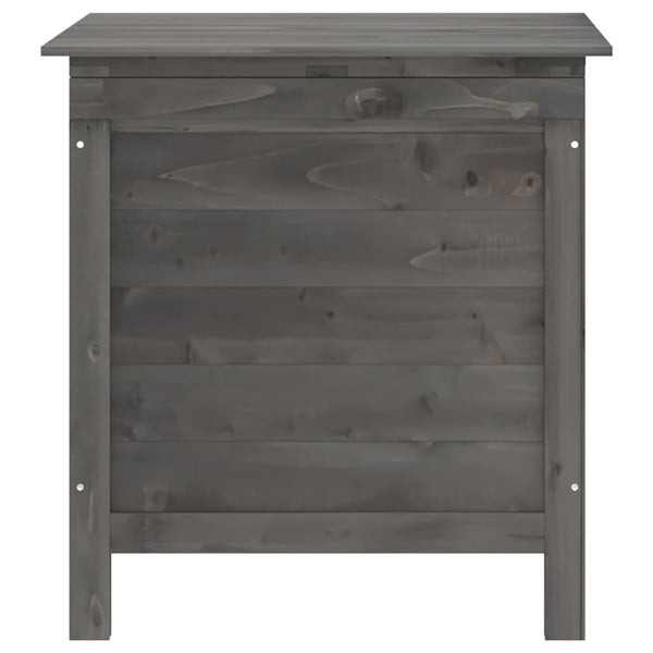 Gartentruhe Anthrazit 50x49x56,5 cm Massivholz