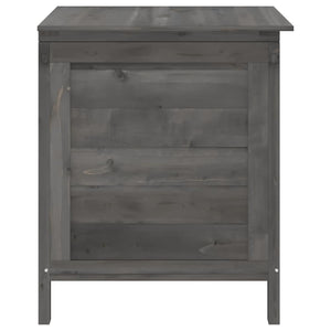 Gartentruhe Anthrazit 50x49x56,5 cm Massivholz