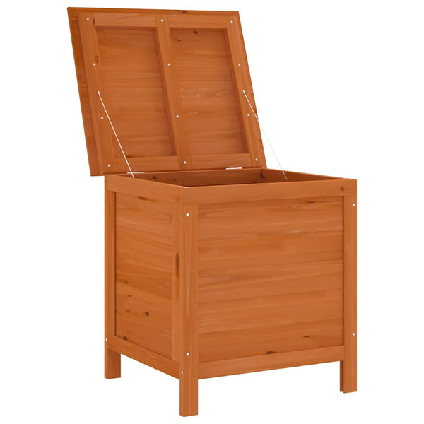 Gartentruhe Braun Massivholz 50x49x56,5cm