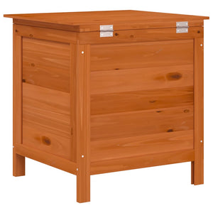 Gartentruhe Braun Massivholz 50x49x56,5cm