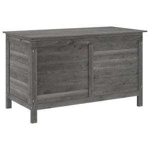 Gartentruhe Anthrazit Massivholz 99cm