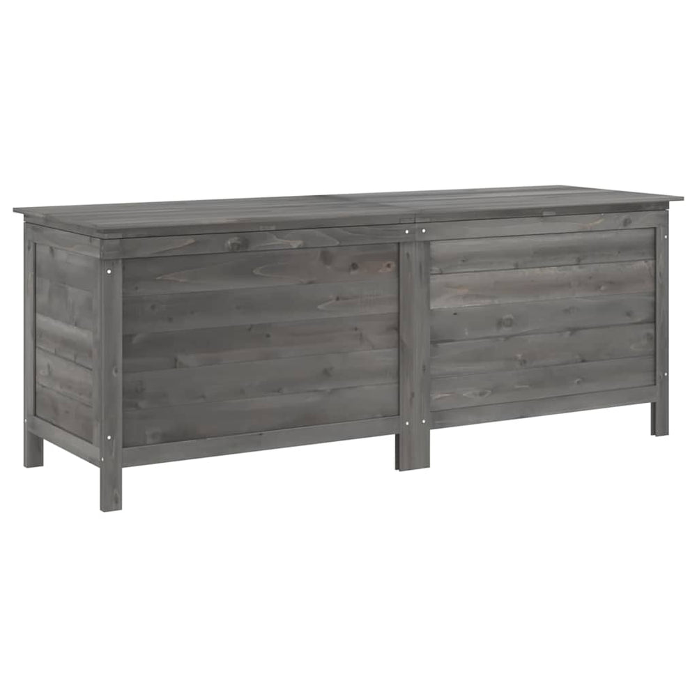 Gartentruhe Anthrazit 150 cm Massivholz