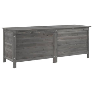 Gartentruhe Anthrazit 150 cm Massivholz