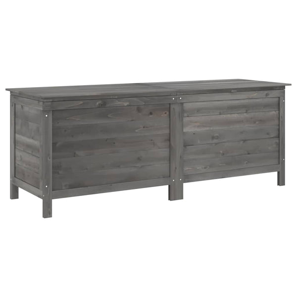 Gartentruhe Anthrazit 150 cm Massivholz