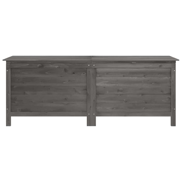 Gartentruhe Anthrazit 150 cm Massivholz