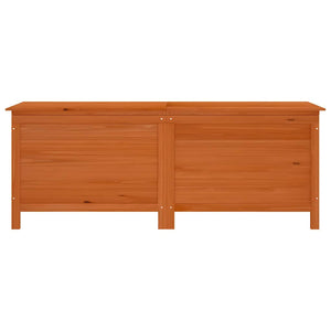 vidaXL Coffre de jardin marron 150x50x56,5 cm en sapin massif