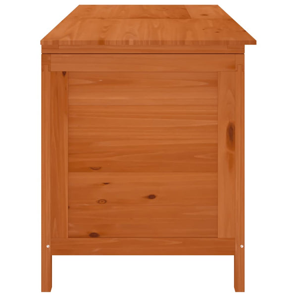 vidaXL Coffre de jardin marron 150x50x56,5 cm en sapin massif