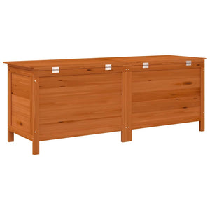 vidaXL Coffre de jardin marron 150x50x56,5 cm en sapin massif