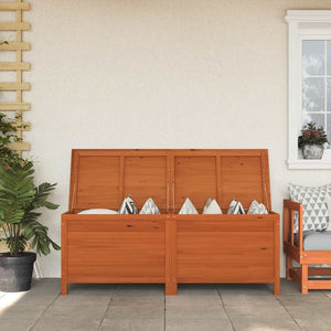 vidaXL Coffre de jardin marron 150x50x56,5 cm en sapin massif
