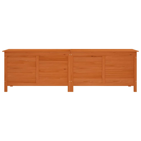 Gartentruhe Braun Massivholz 198,5 cm