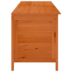 Gartentruhe Braun Massivholz 198,5 cm