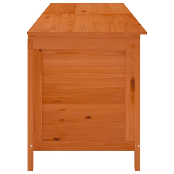 Gartentruhe Braun Massivholz 198,5 cm