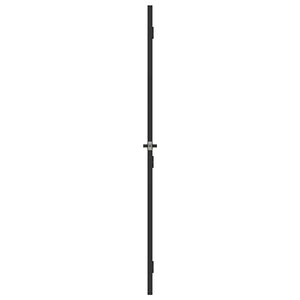 Innentür Schlank Schwarz 102,5x201,5 cm Hartglas & Aluminium