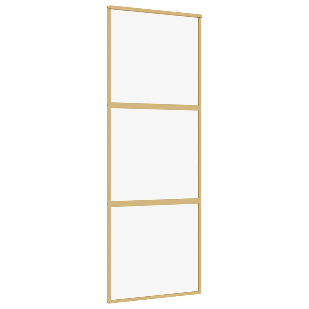 Schiebetür Golden 76x205 cm ESG-Klarglas und Aluminium