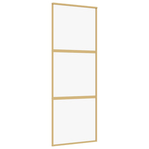 Schiebetür Golden 76x205 cm ESG-Klarglas und Aluminium