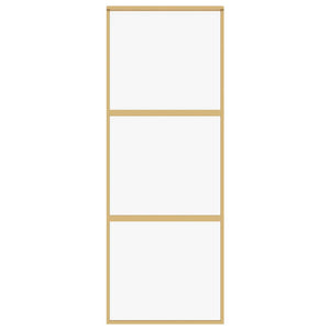 Schiebetür Golden 76x205 cm ESG-Klarglas und Aluminium