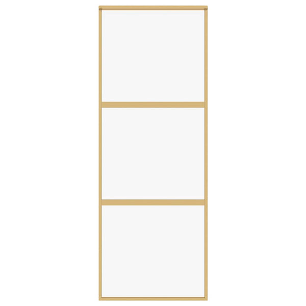 Schiebetür Golden 76x205 cm ESG-Klarglas und Aluminium