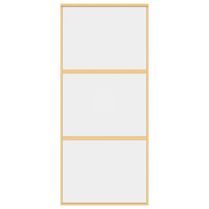 Schiebetür Golden 90x205 cm ESG-Klarglas und Aluminium