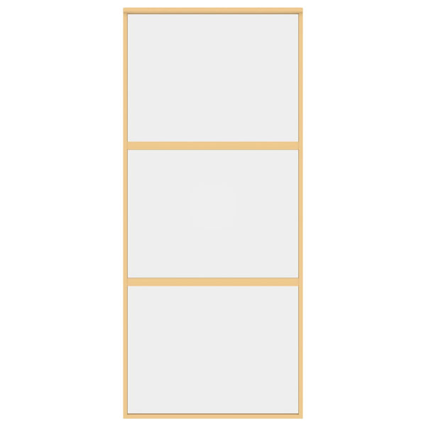 Schiebetür Golden 90x205 cm ESG-Klarglas und Aluminium