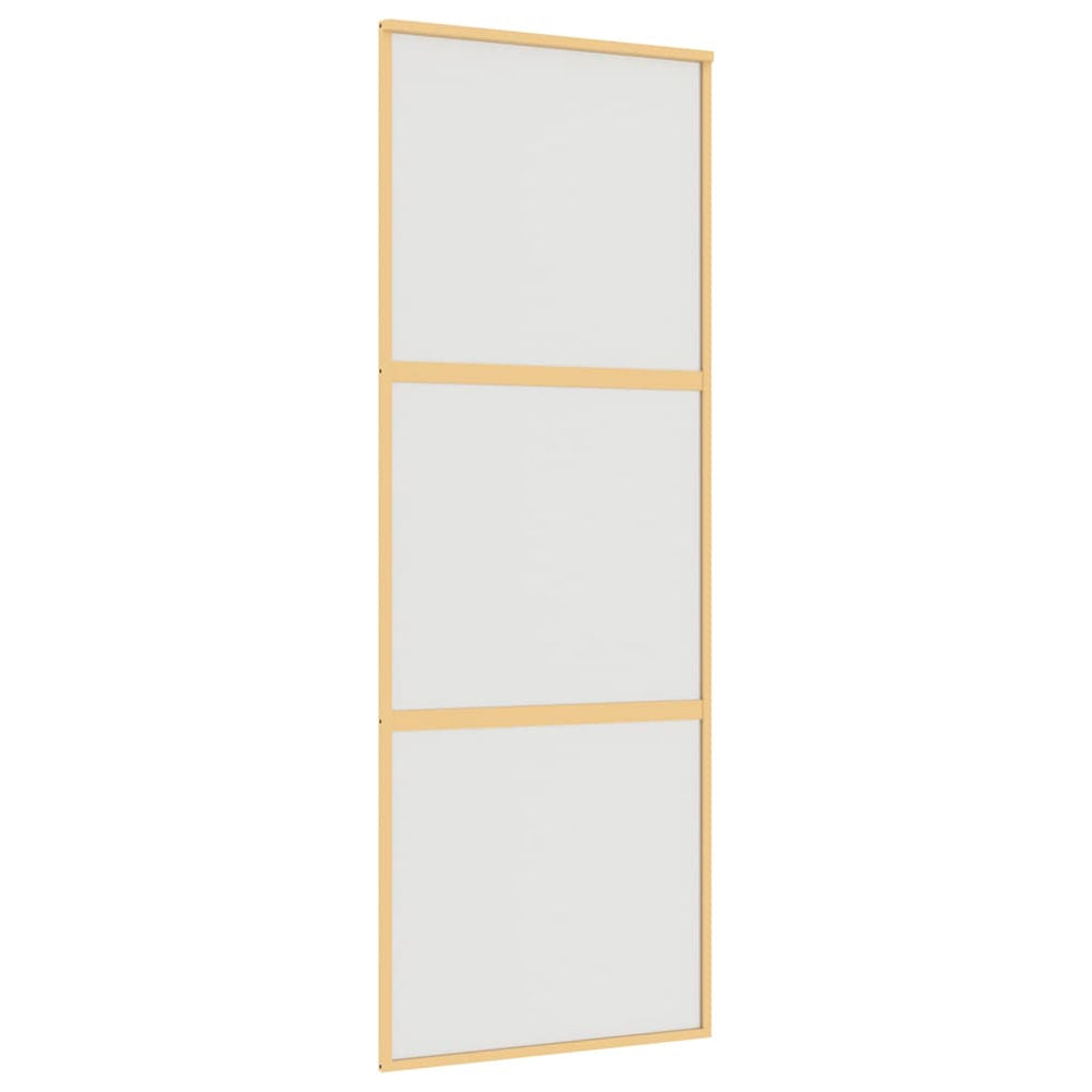 Schiebetür Golden 76x205 cm Matt ESG-Glas und Aluminium