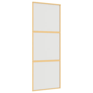 Schiebetür Golden 76x205 cm Matt ESG-Glas und Aluminium
