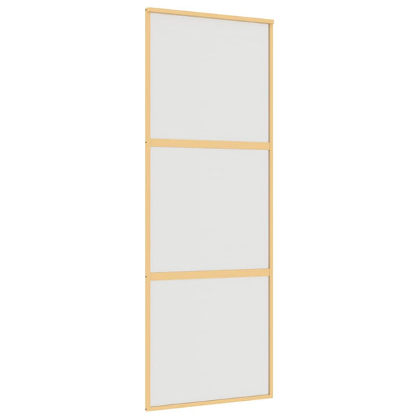 Schiebetür Golden 76x205 cm Matt ESG-Glas und Aluminium