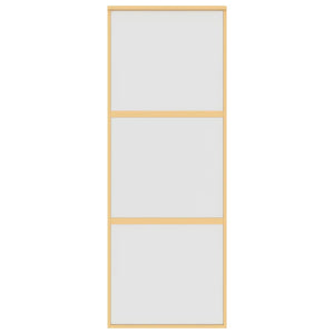Schiebetür Golden 76x205 cm Matt ESG-Glas und Aluminium