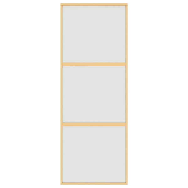Schiebetür Golden 76x205 cm Matt ESG-Glas und Aluminium
