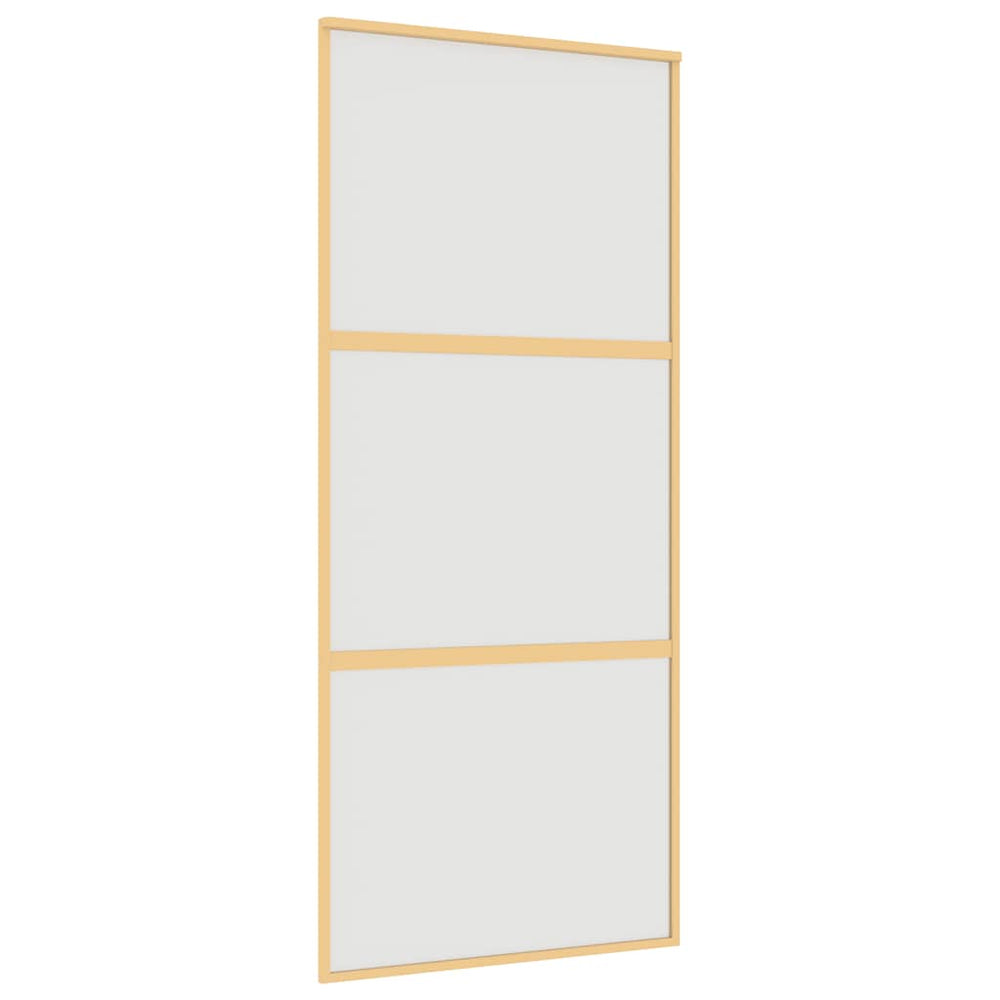 Schiebetür Golden 90x205 cm Matt ESG-Glas und Aluminium