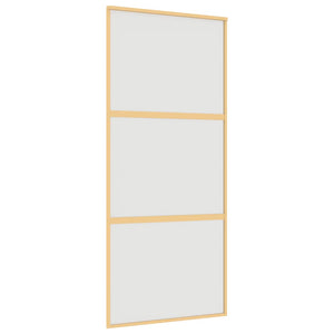 Schiebetür Golden 90x205 cm Matt ESG-Glas und Aluminium