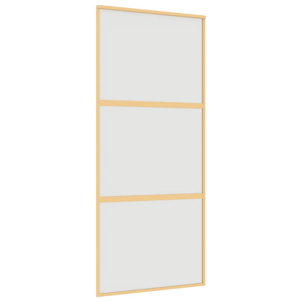 Schiebetür Golden 90x205 cm Matt ESG-Glas und Aluminium