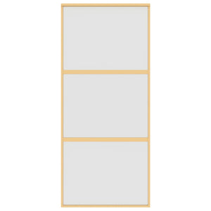 Schiebetür Golden 90x205 cm Matt ESG-Glas und Aluminium
