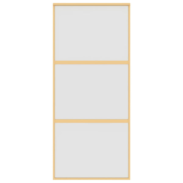 Schiebetür Golden 90x205 cm Matt ESG-Glas und Aluminium