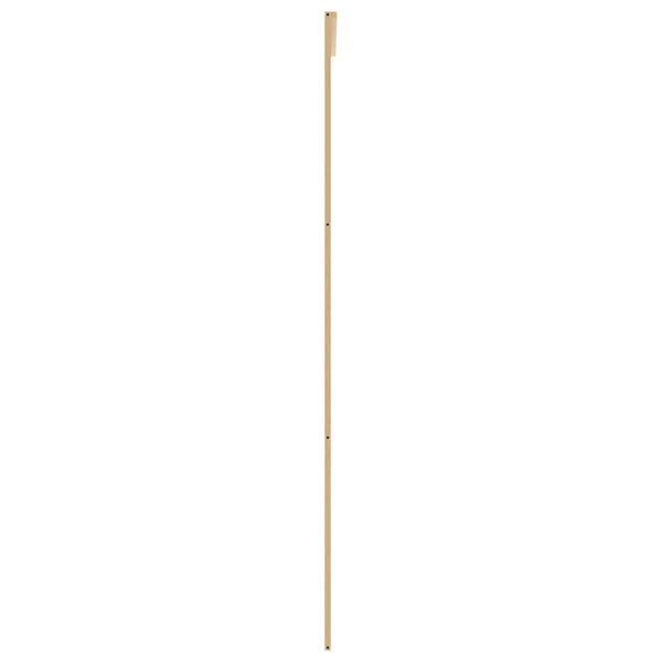 vidaXL Porte coulissante Doré 102,5x205 cm Verre trempé mat et aluminium