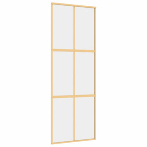 Schiebetür Golden 76x205 cm ESG-Klarglas und Aluminium
