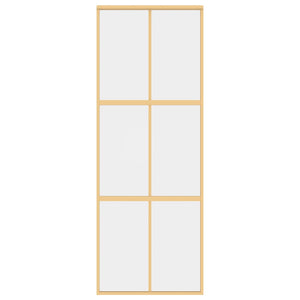Schiebetür Golden 76x205 cm ESG-Klarglas und Aluminium